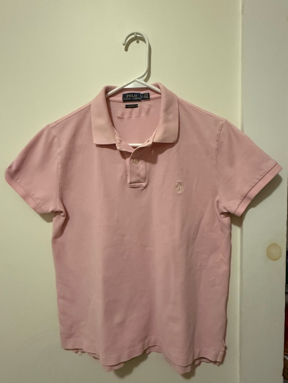 Polo by Ralph Lauren 100% Cotton Classic Pink Short-Sleeve Polo